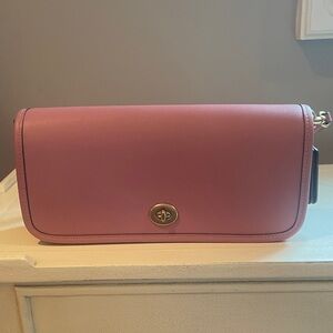 Coach Pink Leather Shoulder Bag